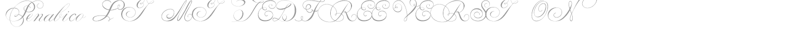 Penabico font preview